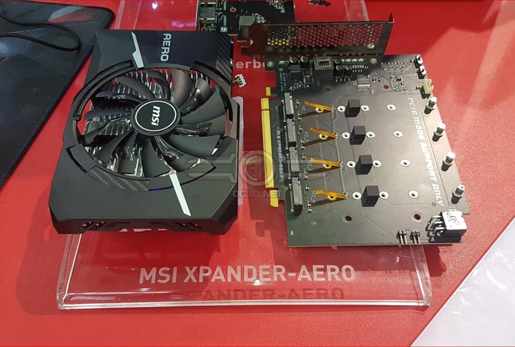 Фото - Карта MSI Xpander-Aero позволит установить четыре SSD-модуля в слот PCIe»